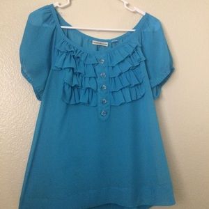 John Paul Richard Ruffle Top